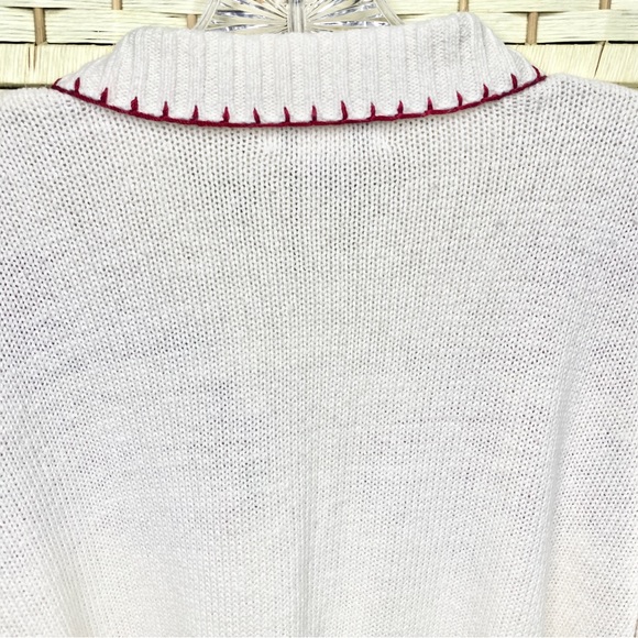 Christmas Cardigan By Work In Progress Classics Long Sleeve Size Med. - Picture 9 of 10